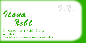 ilona nebl business card